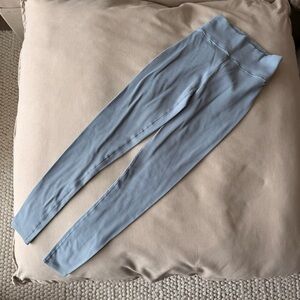 Abercrombie & Fitch Ribbed Dusty Blue Leggings